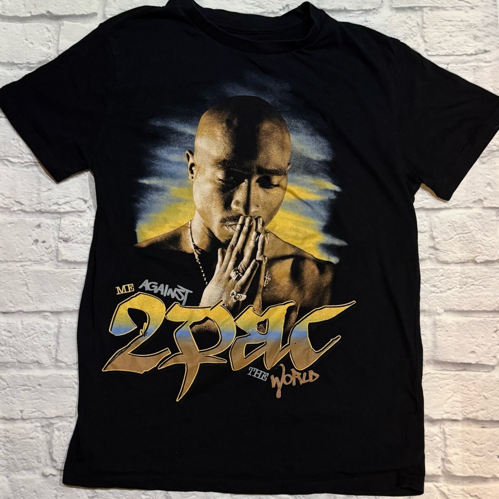 Black 2Pac Graphic Tee - Men